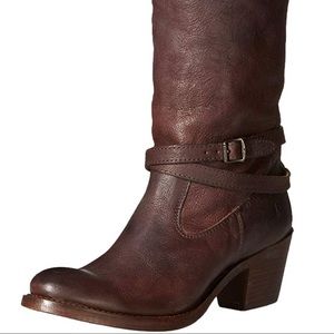 Frye Strappy Jane leather boots